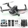 WeFone WF20 Drone with 1080P FPV Camera for Beginners Foldable RC Quadcopter with Brushless Motor Headless Mode Adjustable Speed One Key TakeoffLanding Flight Path 2 Batteries Black