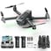 WeFone WF20 Drone with 1080P FPV Camera for Beginners Foldable RC Quadcopter with Brushless Motor Headless Mode Adjustable Speed One Key TakeoffLanding Flight Path 2 Batteries Black