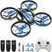 Epstur Drones RC Drone with Auto Hovering and Headless Mode Quadcopter with LED Light Propeller Full Protect 3D Flips 3 Batteries Remote Control Best Gifts