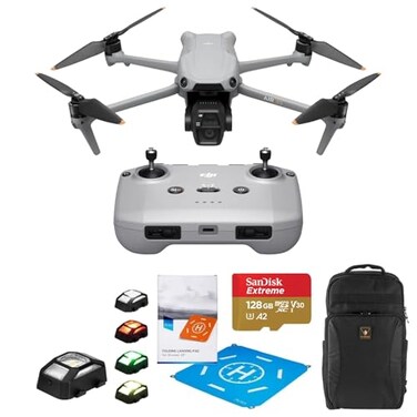 DJI Air 3S Fly More Combo RCN3 Remote Controller Drone WideAngle Medium Tele Camera for Adults Omnidirectional Sensing Accessory Bundle RCN3
