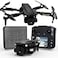 Toladrone TD12LCD Drone with LCD Screen Remote Control Brushless Motor WiFi Realtime Transmission Drones for Adults Drone with Camera Foldable Quadcopter for Beginners
