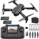 elecci E99 Drone with Screen Controller Twobatteries Altitude Hold One Key Take OffLanding Active Obstacle Avoidance with Black Outdoor Carrying Case Black 2 batteries