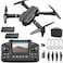 elecci E99 Drone with Screen Controller Twobatteries Altitude Hold One Key Take OffLanding Active Obstacle Avoidance with Black Outdoor Carrying Case Black 2 batteries