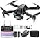 BeiyoQSZ Drone with Camera 1080P HD Mini Drone for Beginners Kids Adults RC Quadcopter with 2 Batteries Carrying Case Stable Hover Trajectory Flight Gravity Control One Key Take OffLand Black
