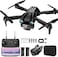 BeiyoQSZ Drone with Camera 1080P HD Mini Drone for Beginners Kids Adults RC Quadcopter with 2 Batteries Carrying Case Stable Hover Trajectory Flight Gravity Control One Key Take OffLand Black