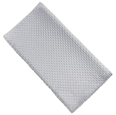 Aullar Solid Changing Table Pad Cover Cradle Sheet Fits 3234x16 Contoured Diaper Changing Pad Ultra Soft Cozy Minky Dots Plush Changing Table Covers Breathable Wipeable Removable Grey