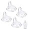 COCGVEL Replacement Silicone Spout Compatible with NUK Learner Cup Active Cup Soft Transition Spout for Sippy Cups LeakProof BPAFree Easy to Clean Medium Flow 4 Pack