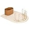Boon ARC Modular Baby Bottle Drying Rack Includes Silicone Drying Mat Accessory Cup and 7Prong Wire Bottle Rack Baby Essentials