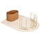 Boon ARC Modular Baby Bottle Drying Rack Includes Silicone Drying Mat Accessory Cup and 7Prong Wire Bottle Rack Baby Essentials