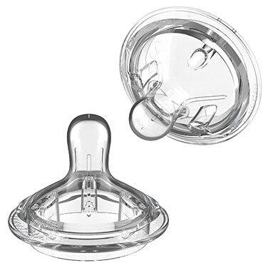 NANOB&Atilde;&permil;B&Atilde;&permil; Nanobebe Flexy Silicone Bottles Nipples Triple Vented TwinPack Medium Flow