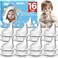 RBUGR 16 Pack Replacement Silicone Spout Compatible with NUK Active and Learner Cups 100 Silicone Sippy Nipples for 6m Sippy Cup Nipple for NUK Learner Cup