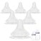 joyfeed Silicone Nipples for Lansinoh Bottles Size LReplacement Bottle Nipple6mFast Flow 6 Count
