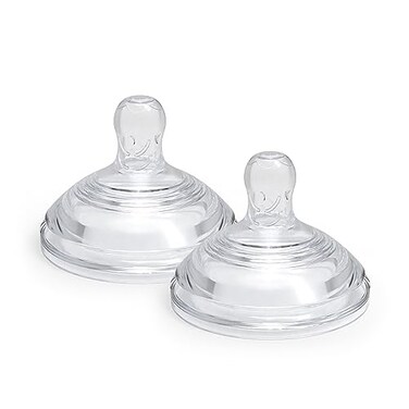 Dr. Talbot's Dr Talbots AntiColic Bottle Replacement Nipples Feeding Supplies for Newborn 2Pack Slow Flow Soft Flex Nipples 0 Months