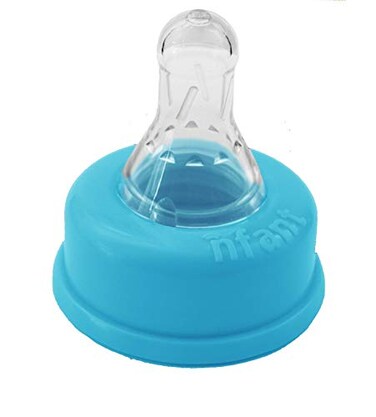 NFANT nfant Nipples Ready to Use 2X Standard Flow Nipple Blue 18mlmin 4Pack