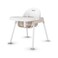 Foundations Secure Sitter 11 Feeding Chair Stable No Tip Feet 3Point Adjustable Harness Removable Tray Easy to Clean Smooth Plastic WhiteTan