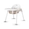Foundations Secure Sitter 11 Feeding Chair Stable No Tip Feet 3Point Adjustable Harness Removable Tray Easy to Clean Smooth Plastic WhiteTan