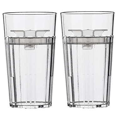Reflo Smart Cup Bundle Clear 2Pack Montessori Weaning Transition Training Cup SlowSpill OpenRim Design 360 SlowFlowControl BPAFree Made in USA EGuide via QR Code