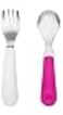 OXO Tot Training Fork Spoon Set Pink