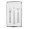 Stephan Baby Keepsake 3 Piece Silver Plated Feeding Set in SatinLined Gift Box