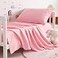 NTBAY Toddler Sheet Set 3Piece Microfiber Crib Sheet Set Flat Sheet Fitted Sheet Pillowcase Solid Toddler Bedding Pink