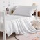 NTBAY Toddler Sheet Set 3Piece Microfiber Crib Sheet Set Flat Sheet Fitted Sheet Pillowcase Solid Toddler Bedding White