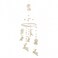 Mud Pie Nursery Crib Bunny Mobile White