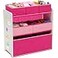 Delta Children Design and Store 6 Bin Toy Organizer WhitePink