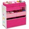 Delta Children Design and Store 6 Bin Toy Organizer WhitePink