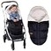 KZ Dotnz Stroller Footmuff Stroller Cover for Winter Front Panel Removeable Stroller Sleeping Bag Adjustable Length Baby Stroller Blanket winter with Soft Hood Fleece Lined Stroller Warmer Cover