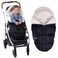 KZ Dotnz Stroller Footmuff Stroller Cover for Winter Front Panel Removeable Stroller Sleeping Bag Adjustable Length Baby Stroller Blanket winter with Soft Hood Fleece Lined Stroller Warmer Cover