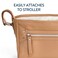 Itzy Ritzy Adjustable Stroller Caddy and Organizer Bag Featuring Front Zippered Pocket 2 BuiltIn Interior Pockets Adjustable Straps to Fit Nearly Any Stroller Chai