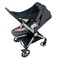 IntiMom Stroller Sun Shade Universal UV Protection Cover for Strollers Sunshade with See Through ClipOn Sun Blocker Sun Shield for Baby Breathable Adjustable Fit Full Coverage Medium