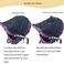 LLUFO Stroller Sun Shade Universal Stroller Cover for Sun Blackout Cover 06m with Visible Mesh Window Visor Wind Canopy Cover Stop Suns Rays Black