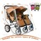Vafon Aligle Twin Stroller Raincoat Universal Size Side By Side Stroller Weather Shield Baby Rain CoverWind Shield