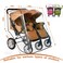 Vafon Aligle Twin Stroller Raincoat Universal Size Side By Side Stroller Weather Shield Baby Rain CoverWind Shield