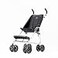 Coche XL Special Needs Stroller Disability Stroller for Older Child Larger Size Pushchair Easy Folding System Lightweight Aluminum Frame Black