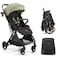 Gromast Gravity Folding Baby Stroller Portable Travel Toddler Stroller wAdjustable Backrest Canopy Cup Holder Lightweight and UV Protected OneHand Automatic Folding Green
