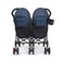 Delta Children LX Side by Side Stroller with Recline Storage Compact Fold Night Sky