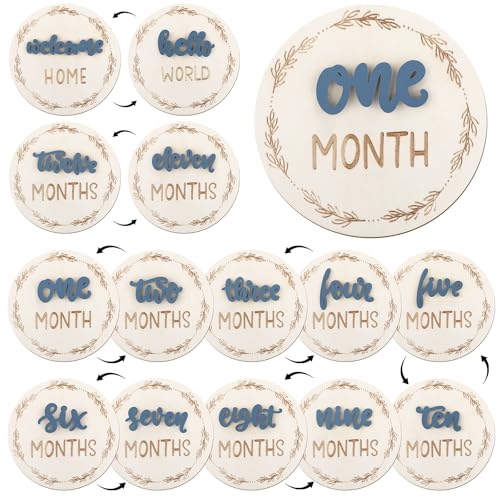 auroray Auroray Baby Milestone Cards double sided