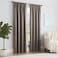 Eclipse ECLIPSE Solid Thermapanel Modern Room Darkening Rod Pocket Window Curtain for Bedroom 1 Panel 54 x 63 Mushroom