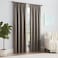 Eclipse ECLIPSE Solid Thermapanel Modern Room Darkening Rod Pocket Window Curtain for Bedroom 1 Panel 54 x 63 Mushroom
