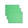 SMEAD Smead Standard Hanging File Folders 25 Count Green 15Cut Adjustable Tabs Letter Size 64061