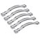 abcGoodefg 5 Pack Bling Bathroom Cabinet Knobs Drawer Pulls Kitchen Cabinets Handles Knobs for Cabinets and Drawers Modern Cabinet Pulls 53 Inch Length 5 Inch Hole Center