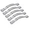 abcGoodefg 5 Pack Bling Bathroom Cabinet Knobs Drawer Pulls Kitchen Cabinets Handles Knobs for Cabinets and Drawers Modern Cabinet Pulls 53 Inch Length 5 Inch Hole Center