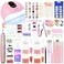 DouborQ Acrylic Nail Kit with Drill U V Light Complete Starter Set for Beginners With Everything