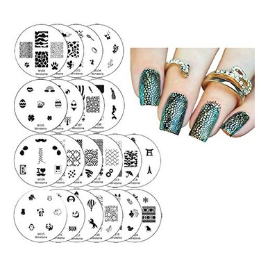 Winstonia 20 pc Nail Art Stamp Stamping Image Plate Set Manicure Pedicure First Generation