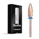 MelodySusie Long Flame Nail Drill Bits 332 Carbide Tungsten Bits Suitable for Manicure Pedicure Cuticle Gel Polishing Beginners Bits Rose Gold Series BitX Medium