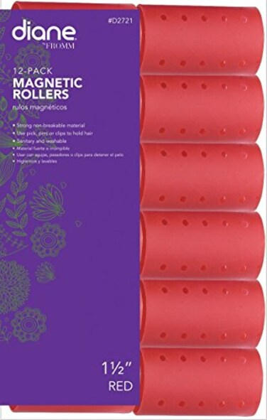 Diane Magnetic Roller Red 12 Pack