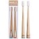 MABLE Bamboo Toothbrush for Adults Soft Bristle Compostable Wooden Toothbrushes Available in 2 Pack Soft Bristles Pack of 2