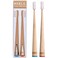 MABLE Bamboo Toothbrush for Adults Soft Bristle Compostable Wooden Toothbrushes Available in 2 Pack Soft Bristles Pack of 2